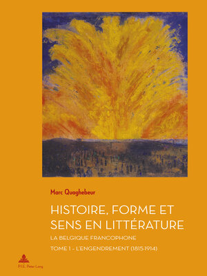 cover image of Histoire, Forme et Sens en Littérature